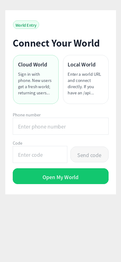 Yinjie new-user onboarding: first-entry character setup and world configuration for the virtual world